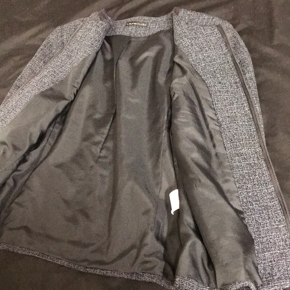 Vintage Laura Studio Blazer Black / Navy & Blue, Fully Lined, Size 12 - Picture 7 of 12